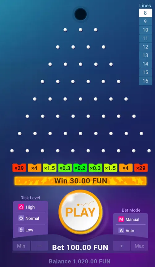 Comment jouer au slot Plinko &mdash; M&eacute;caniques et param&egrave;tres
